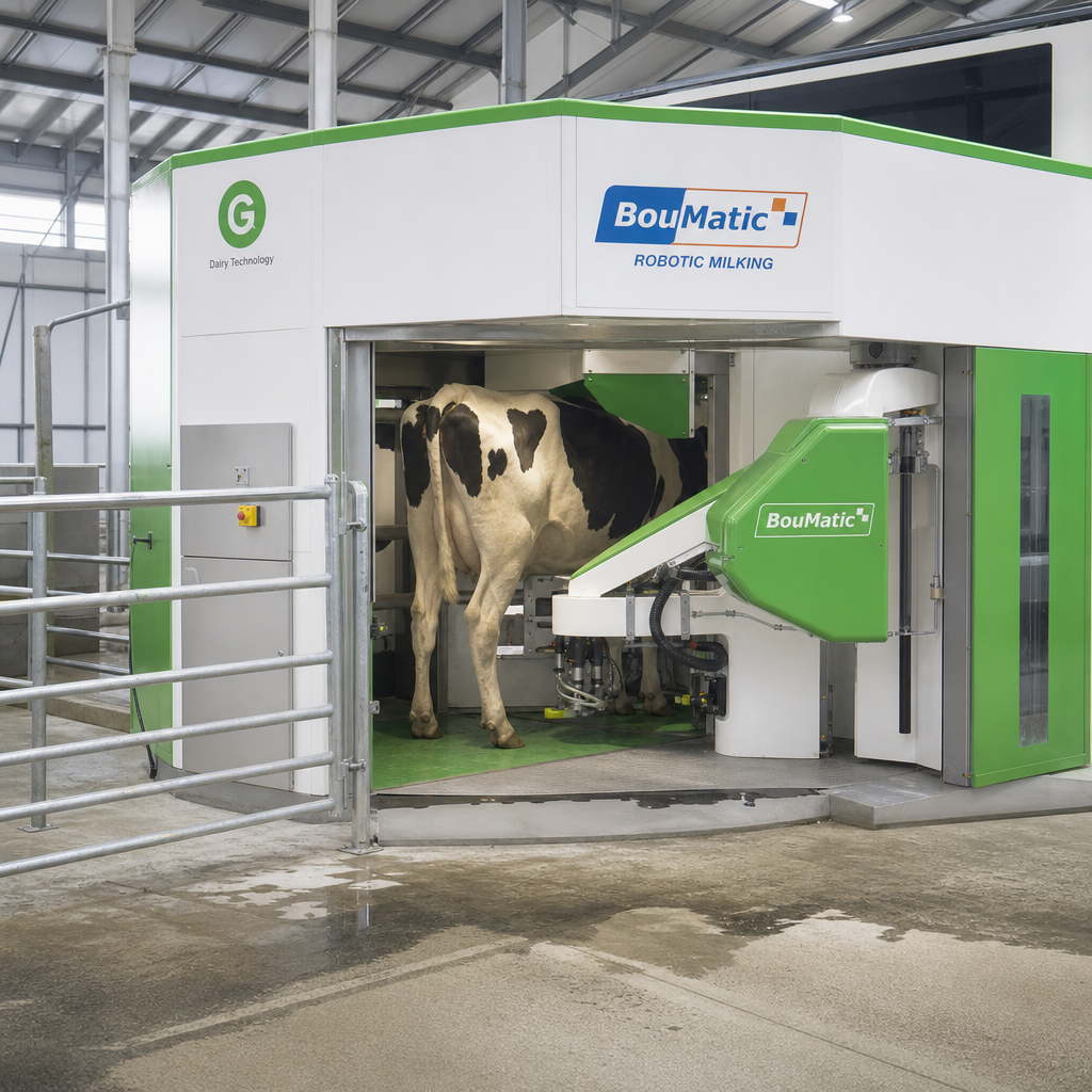 BouMatic Robotic Milker — agricultural robot
