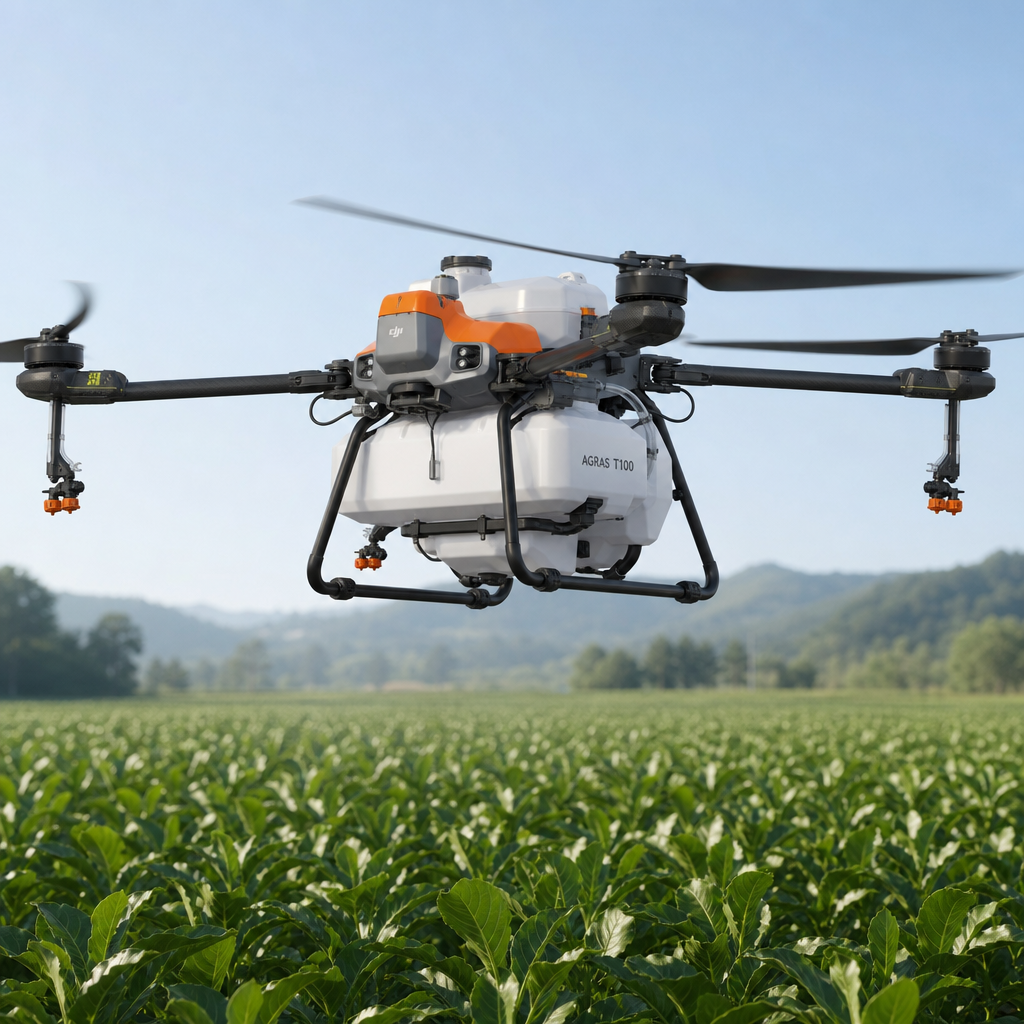DJI Agras T100 — agricultural robot