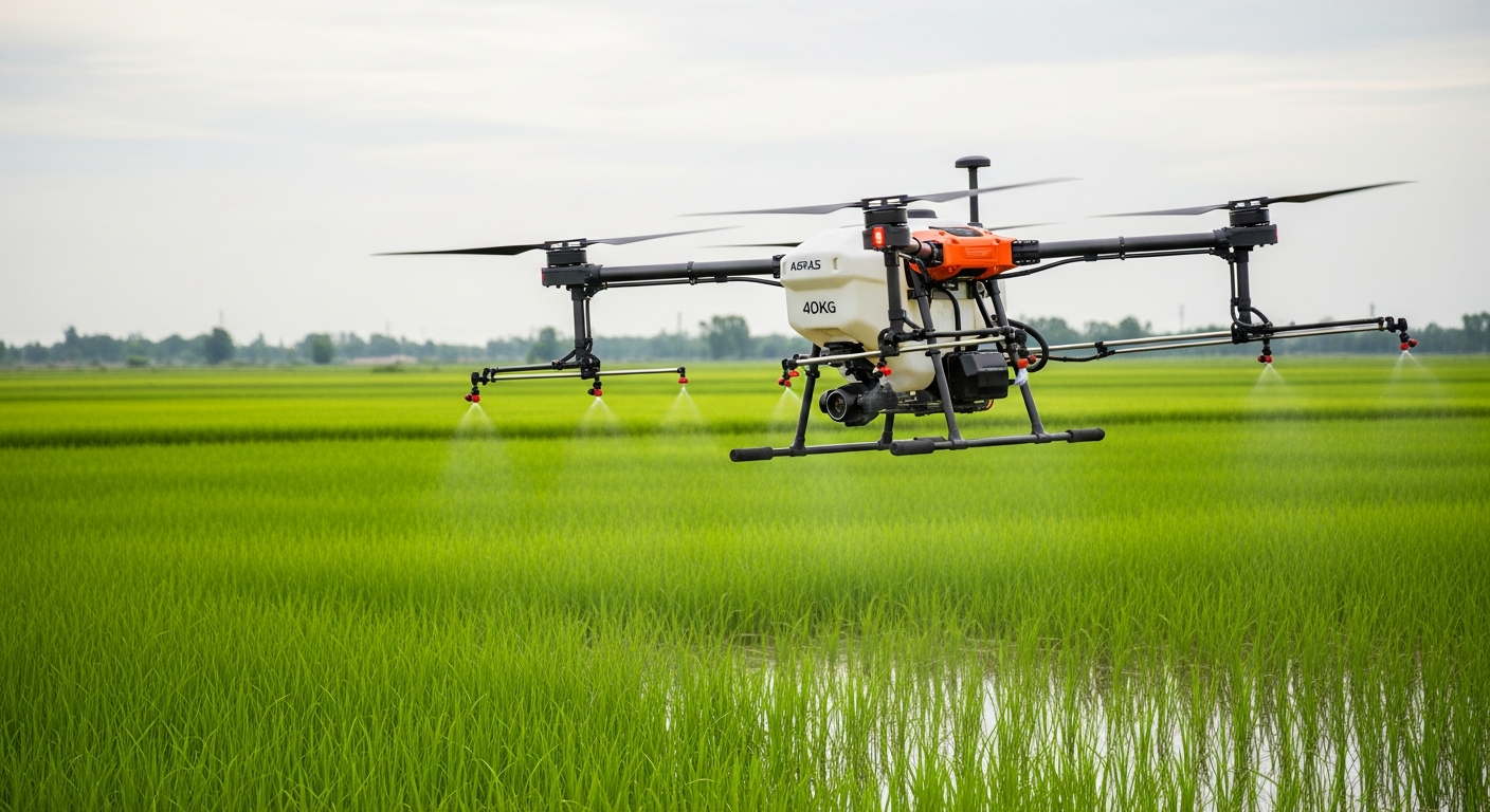 DJI Agras T40 agricultural robot