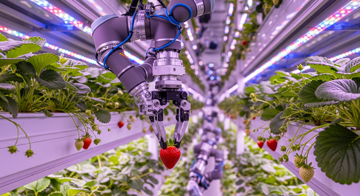 Tortuga Autonomous Strawberry Picker agricultural robot
